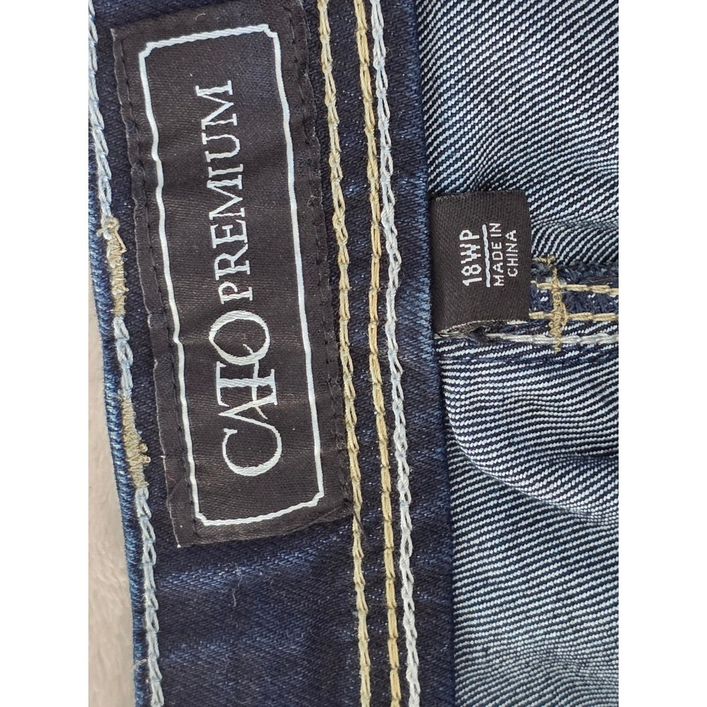 Cato Premium Dark Wash Bootcut Jeans Women's‎ Size 18WP - Picture 4 of 5